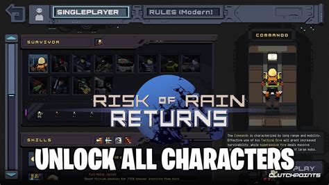 risk of rain all characters|risk of rain 1 all survivors.